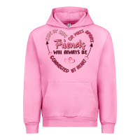 Fuchsia Pink side by or miles apart friends will always be conn Urban Hoodie - MaliasSmallBusiness