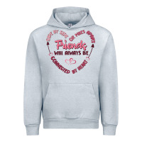 Heather Grey side by or miles apart friends will always be conn Urban Hoodie - MaliasSmallBusiness