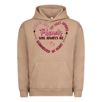 Pigment Burro side by or miles apart friends will always be conn Urban Hoodie - MaliasSmallBusiness