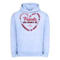 Pigment Grape Ice side by or miles apart friends will always be conn Urban Hoodie - MaliasSmallBusiness