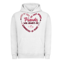 Pigment Lunar Rock side by or miles apart friends will always be conn Urban Hoodie - MaliasSmallBusiness