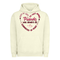 Pigment Pistachio side by or miles apart friends will always be conn Urban Hoodie - MaliasSmallBusiness