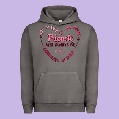 Side By Or Miles Apart Friends Will Always Be Conn Urban Hoodie Designed By Maliassmallbusiness