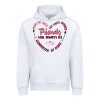 White side by or miles apart friends will always be conn Urban Hoodie - MaliasSmallBusiness