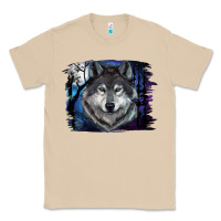 Mushroom Wolf And Full Moon Classic Tee - RanaPortraitStore