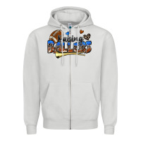 Raising Ballers Football Zipper Hoodie | Teevron