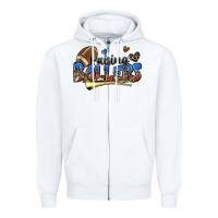 White raising ballers football Zipper Hoodie - Zillion Design Studio
