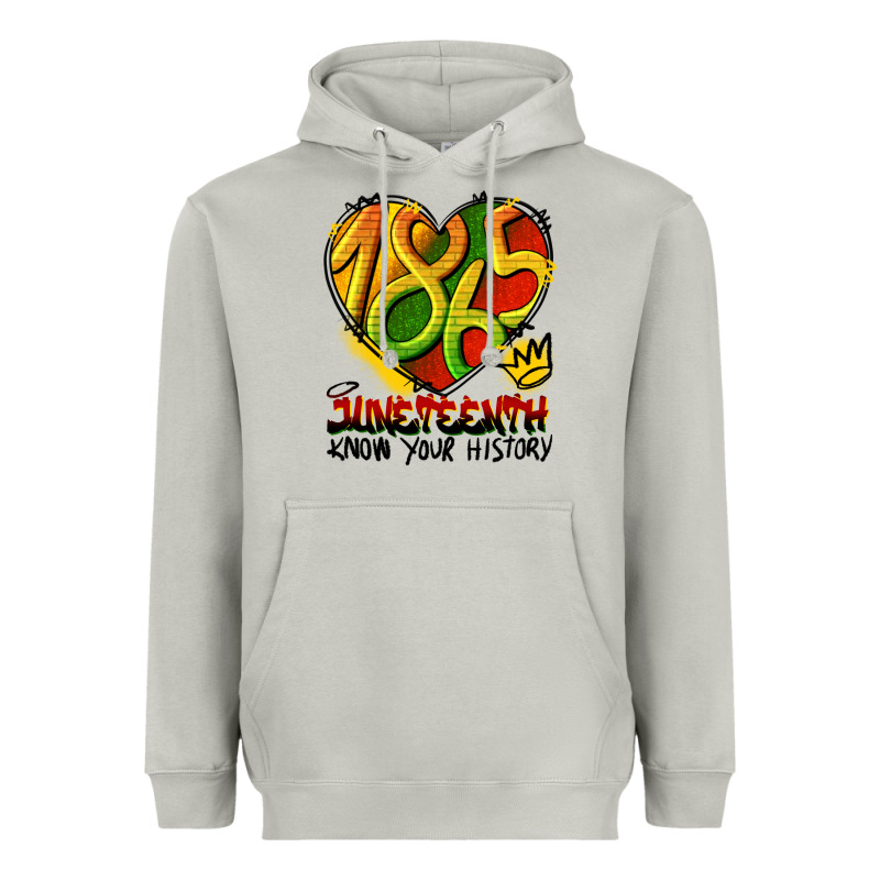 Juneteenth 1865 Graffiti Heavyweight Hoodie by HRA Design Shop | Teevron