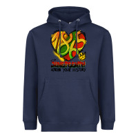 Navy juneteenth 1865 graffiti Heavyweight Hoodie - HRA Design Shop