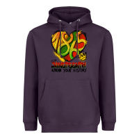 Plum juneteenth 1865 graffiti Heavyweight Hoodie - HRA Design Shop