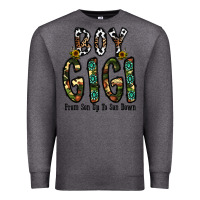 Charcoal Heather boy gigi from son up to son down Premium Sweatshirt - CowhideDigitalArt