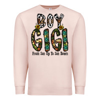 Pale Pink boy gigi from son up to son down Premium Sweatshirt - CowhideDigitalArt