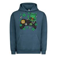Pigment Midnight Navy video game st patricks day Urban Hoodie - MaliasSmallBusiness