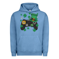 Pigment Pebble Blue video game st patricks day Urban Hoodie - MaliasSmallBusiness