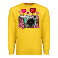 Lemon floral heart pink leopard vintage camera Premium Sweatshirt - FaDigitalArtStudio