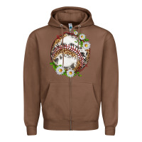 Chestnut baseball with patterns Zipper Hoodie - texasbilliewilder