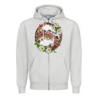 Dove Grey baseball with patterns Zipper Hoodie - texasbilliewilder
