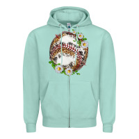 Seafoam baseball with patterns Zipper Hoodie - texasbilliewilder