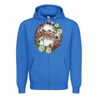 True Royal baseball with patterns Zipper Hoodie - texasbilliewilder