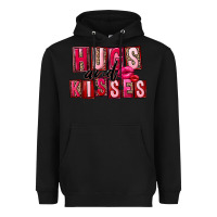 Black hugs and kisses Heavyweight Hoodie - FaDigitalArtStudio