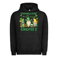 Pigment Black shamrock with my gnomies Urban Hoodie - MaliasSmallBusiness