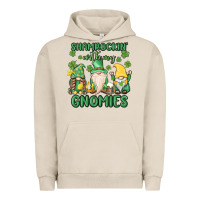 Pigment French Oak shamrock with my gnomies Urban Hoodie - MaliasSmallBusiness
