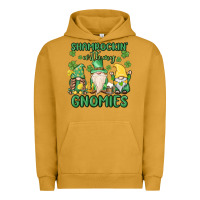 Pigment Peanut Butter shamrock with my gnomies Urban Hoodie - MaliasSmallBusiness