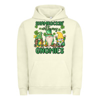 Pigment Pistachio shamrock with my gnomies Urban Hoodie - MaliasSmallBusiness