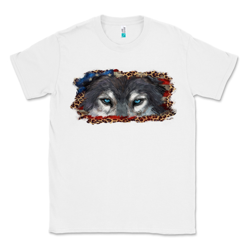 Wolf Eyes American Flag Classic Tee by RanaPortraitStore | Teevron
