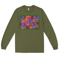 Army Green mardi gras mask background Long Sleeve Tee - BarkalooDesign