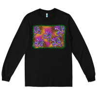 Black mardi gras mask background Long Sleeve Tee - BarkalooDesign