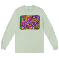 Matcha mardi gras mask background Long Sleeve Tee - BarkalooDesign