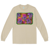 Mushroom mardi gras mask background Long Sleeve Tee - BarkalooDesign