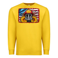 Lemon firefighter air mask and sunflower Premium Sweatshirt - HRA Design Shop