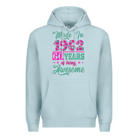 Blue Mist made in 1962, 60 years of being awesome Premium Hoodie - Jasminsmagicworld
