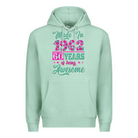 Seafoam made in 1962, 60 years of being awesome Premium Hoodie - Jasminsmagicworld