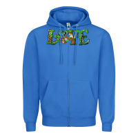 True Royal love with shamrock Zipper Hoodie - RanaPortraitStore