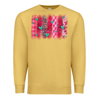 Antique Gold valentines day brushstroke Premium Sweatshirt - OliviaCreatesArt