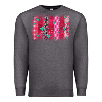 Charcoal Heather valentines day brushstroke Premium Sweatshirt - OliviaCreatesArt