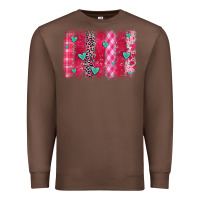 Chestnut valentines day brushstroke Premium Sweatshirt - OliviaCreatesArt
