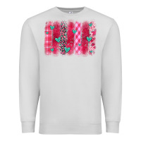 Dove Grey valentines day brushstroke Premium Sweatshirt - OliviaCreatesArt