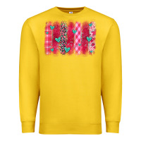 Lemon valentines day brushstroke Premium Sweatshirt - OliviaCreatesArt