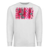 Oatmeal Heather valentines day brushstroke Premium Sweatshirt - OliviaCreatesArt