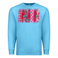 Ocean Blue valentines day brushstroke Premium Sweatshirt - OliviaCreatesArt