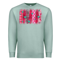 Seafoam valentines day brushstroke Premium Sweatshirt - OliviaCreatesArt