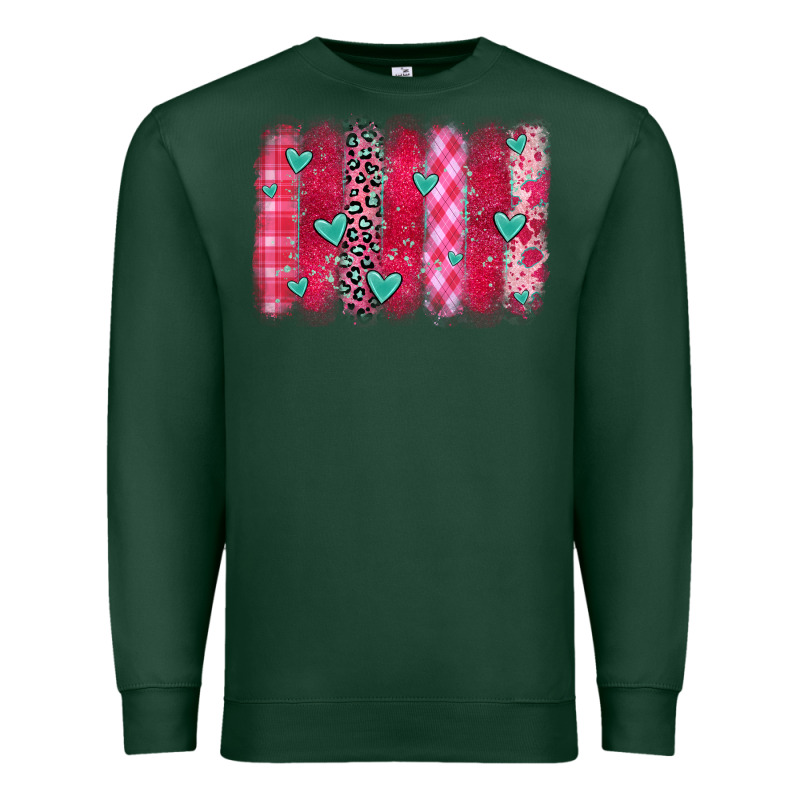 Valentines Day Brushstroke Premium Sweatshirt by OliviaCreatesArt | Teevron