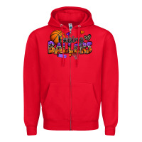 Red raising ballers basketball Zipper Hoodie - Zillion Design Studio