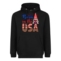 Black Born in the USA gnome Heavyweight Hoodie - Neo Western