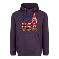 Plum Born in the USA gnome Heavyweight Hoodie - Neo Western