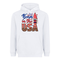 White Born in the USA gnome Heavyweight Hoodie - Neo Western